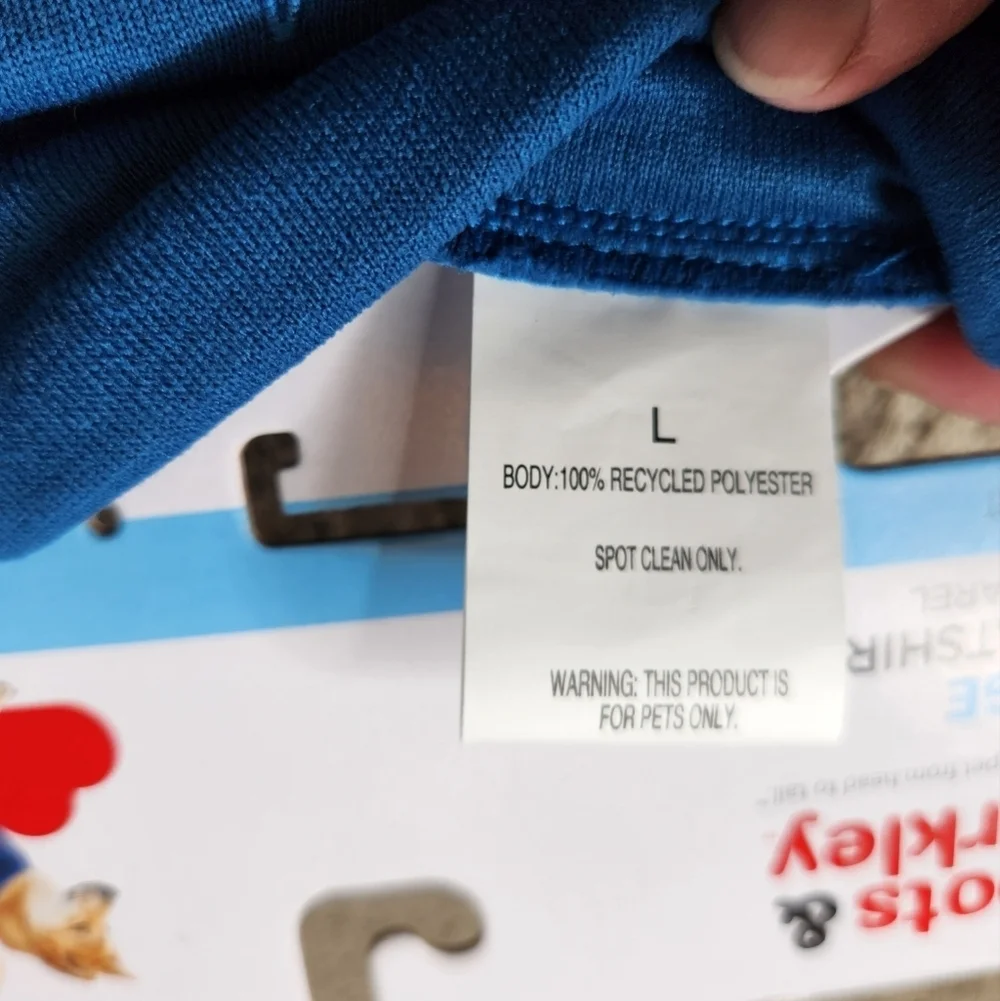 Blue Hydrant Inspector Dog Sweatshirt - L- Boots & Barkley